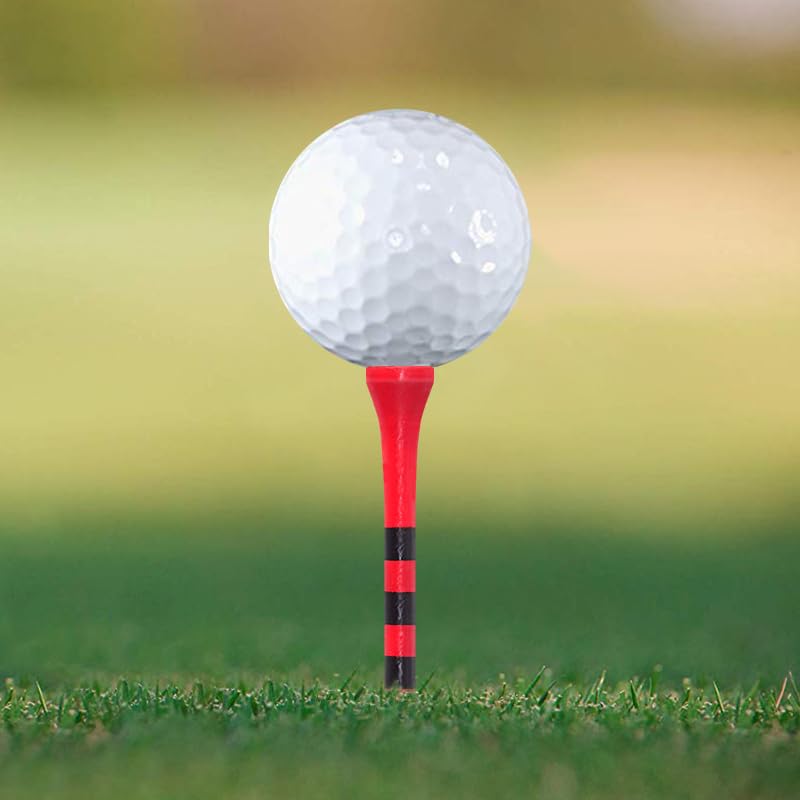 Zivisk Wooden Golf Tees 3-1/4" 100 Count 83mm Red - Image 4